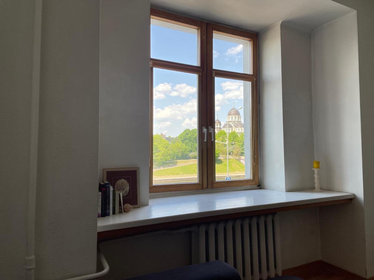 A Cozy Apartment With A Wonderful View Of The River In The Old Town Of ヴィリニュス エクステリア 写真